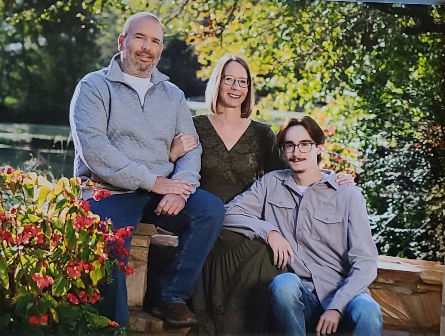 Drew Dutton, owner of Dutton Electric, with his family in Murfreesboro, Tennessee